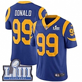 Nike Rams 99 Aaron Donald Royal 2019 Super Bowl LIII Vapor Untouchable Limited Jersey,baseball caps,new era cap wholesale,wholesale hats